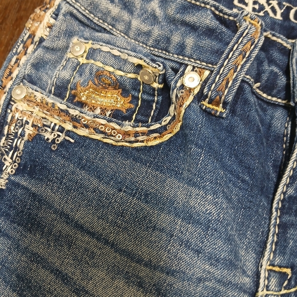 Kids Light Blue Bootcut Jeans - Picture 5 of 9